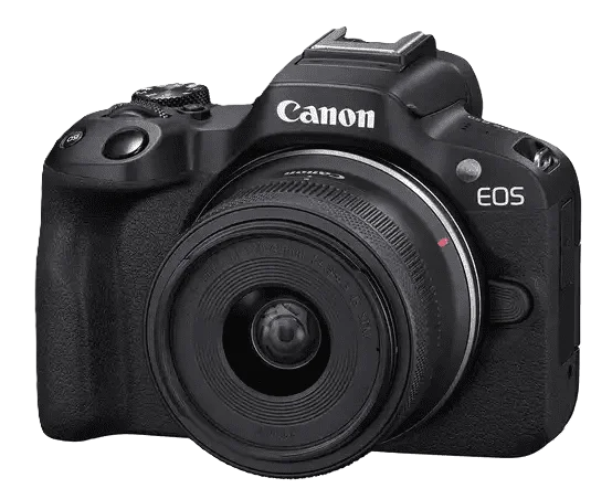 Canon EOS R50 Mirrorless Camera RF-S18-45mm F4.5-6.3 is STM Lens Kit, 24.2 Megapixel CMOS (APS-C) Sensor, 4K Video, Hybrid Camera, Photo and Video, Vlogging, Content Creator, RF Mount, Black