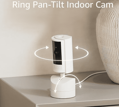 Introducing Ring Pan-Tilt Indoor Cam, 360° pan coverage for home or business, Two-Way talk, easy DIY install (2024 release), White